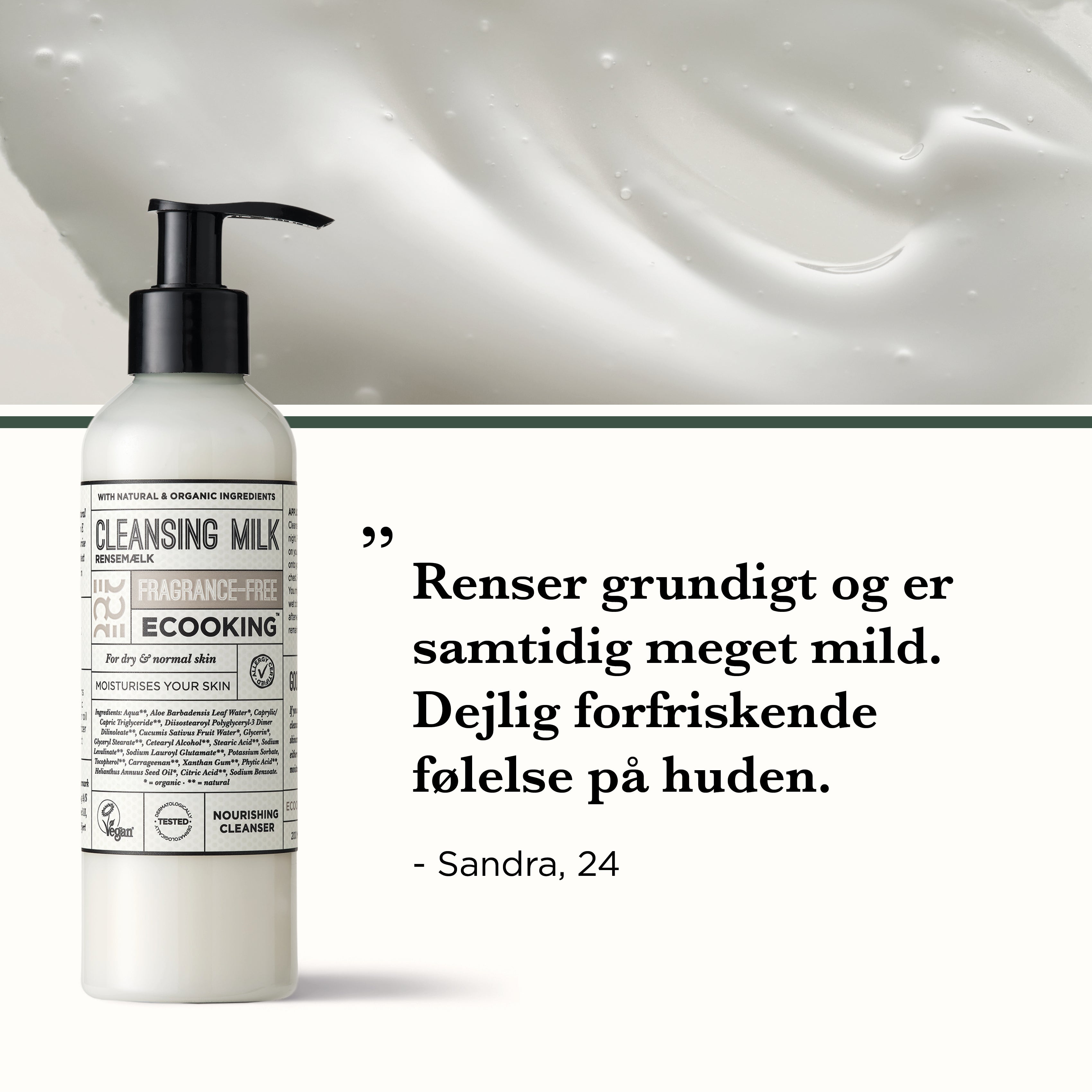 Rensemælk Parfumefri 200 ml
