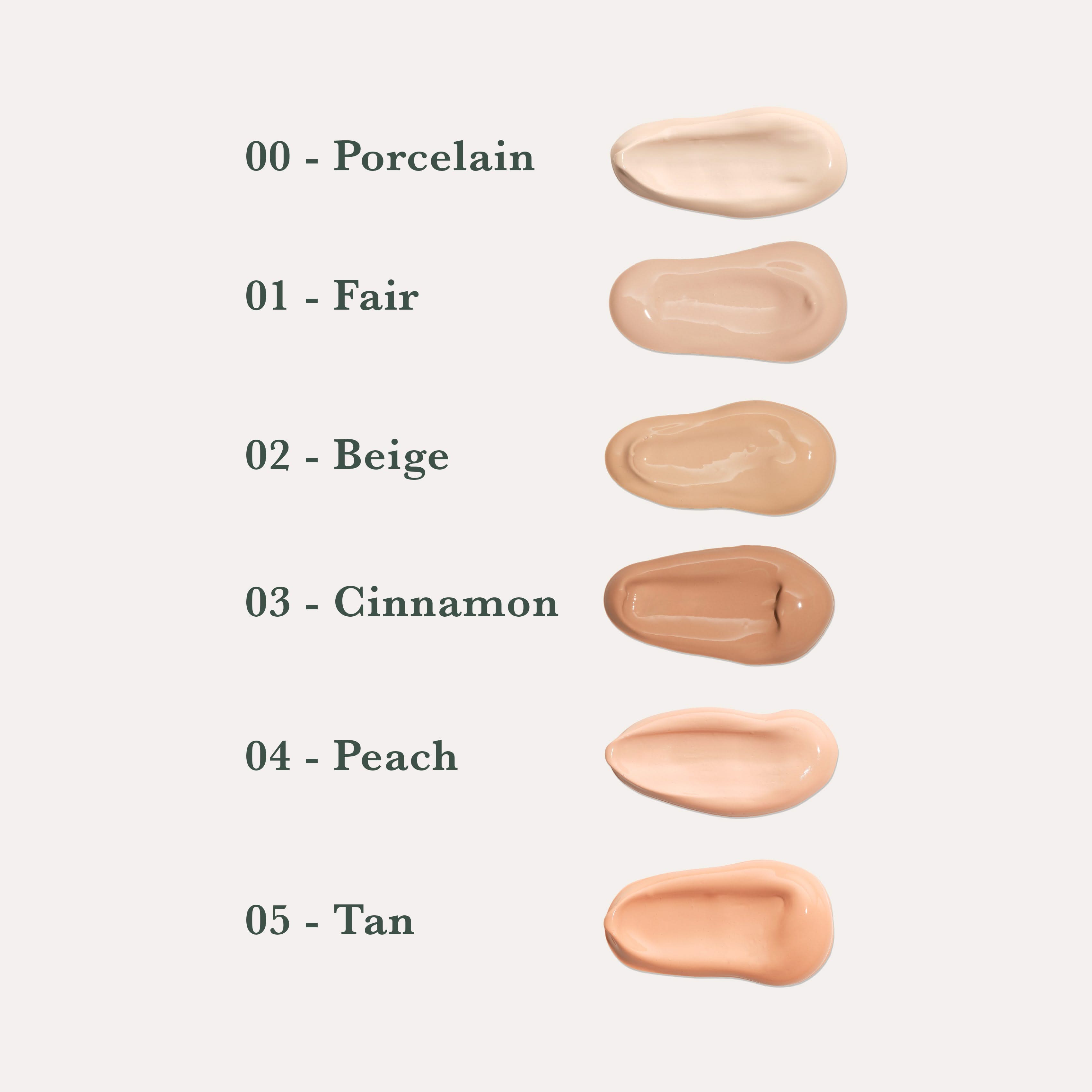 Ecooking concealer swatches af farver