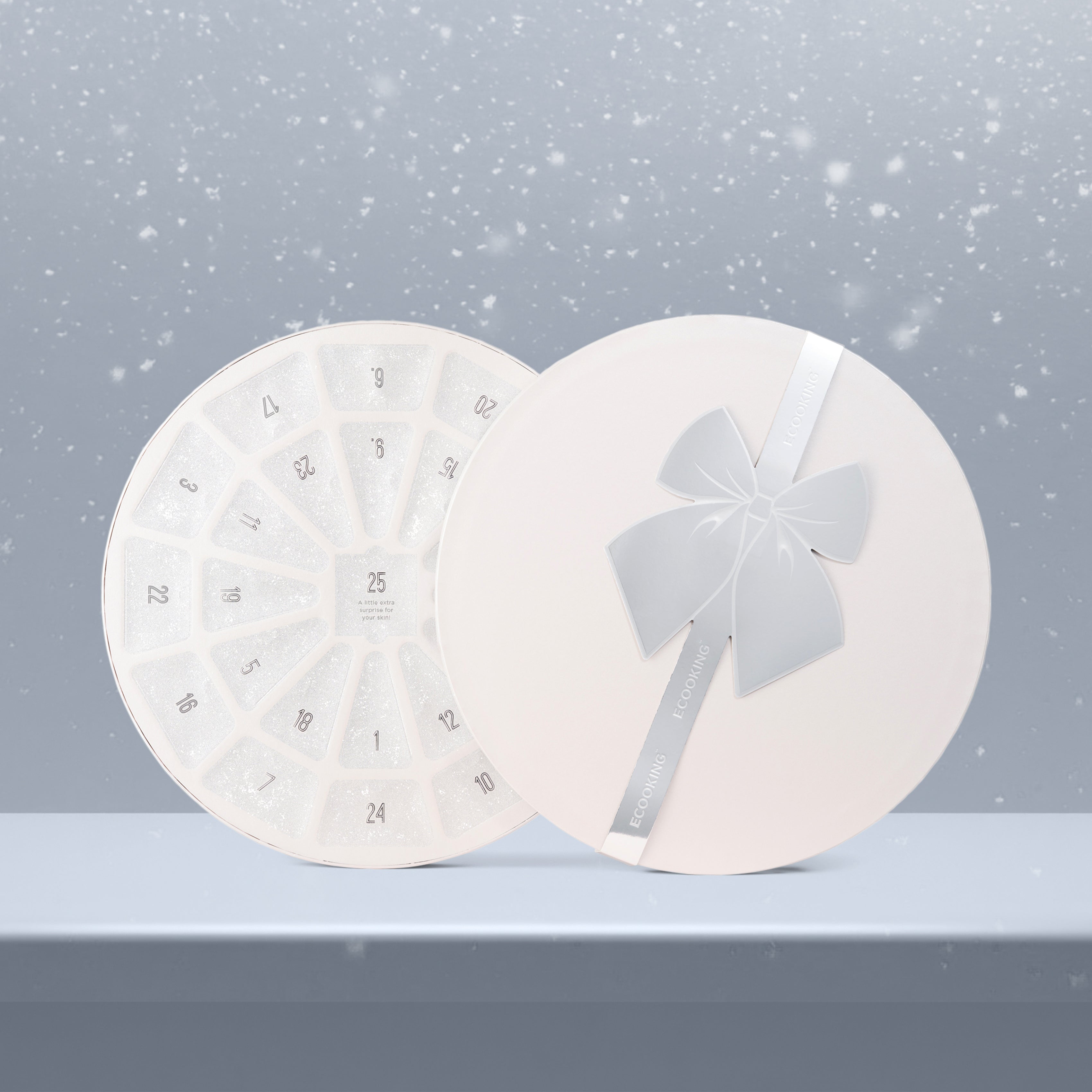 ECOOKING hudpleje og makeup julekalender 2025. 24 låger med selvforkælelse.