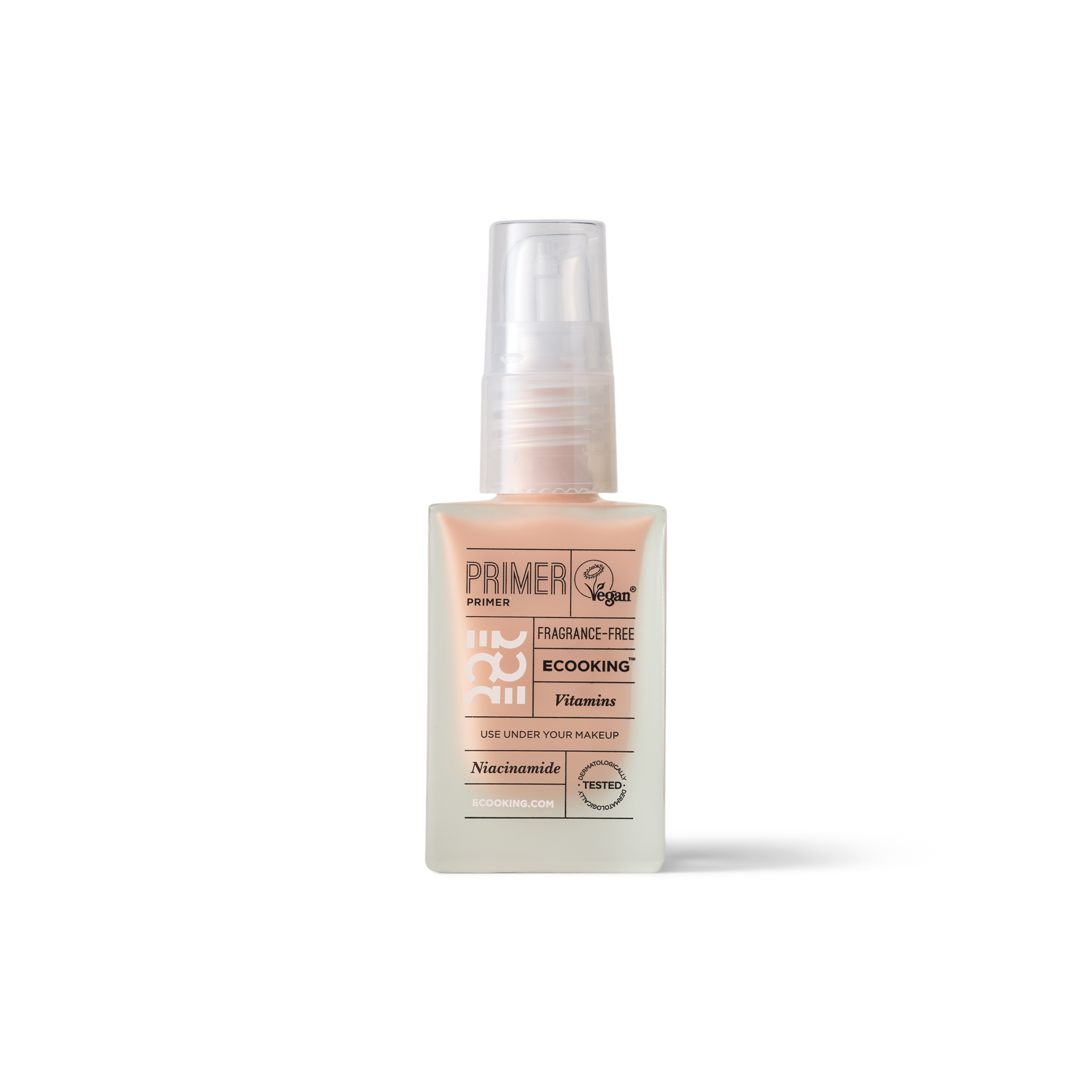ECOOKING primer. Gør huden jævn til makeup. Fugter, plejer og giver glød.