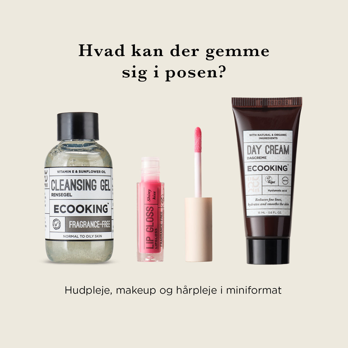 Lykkeposen med 3 eller 7 minier, fuld af overraskelser — Vi pakker den med ECOOKING-minier fra lageret. Du kender først indholdet, når du åbner posen, og værdien er altid højere end prisen.