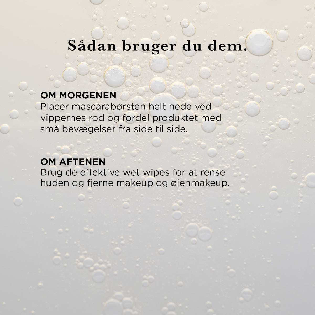 Gaveæske med mascara og vådservietter (Lash Routine) — Vil du have fyldigere vipper og en nem aftenrutine? Parfumefri volume mascara og økologiske vådservietter, samlet i én gaveæske.