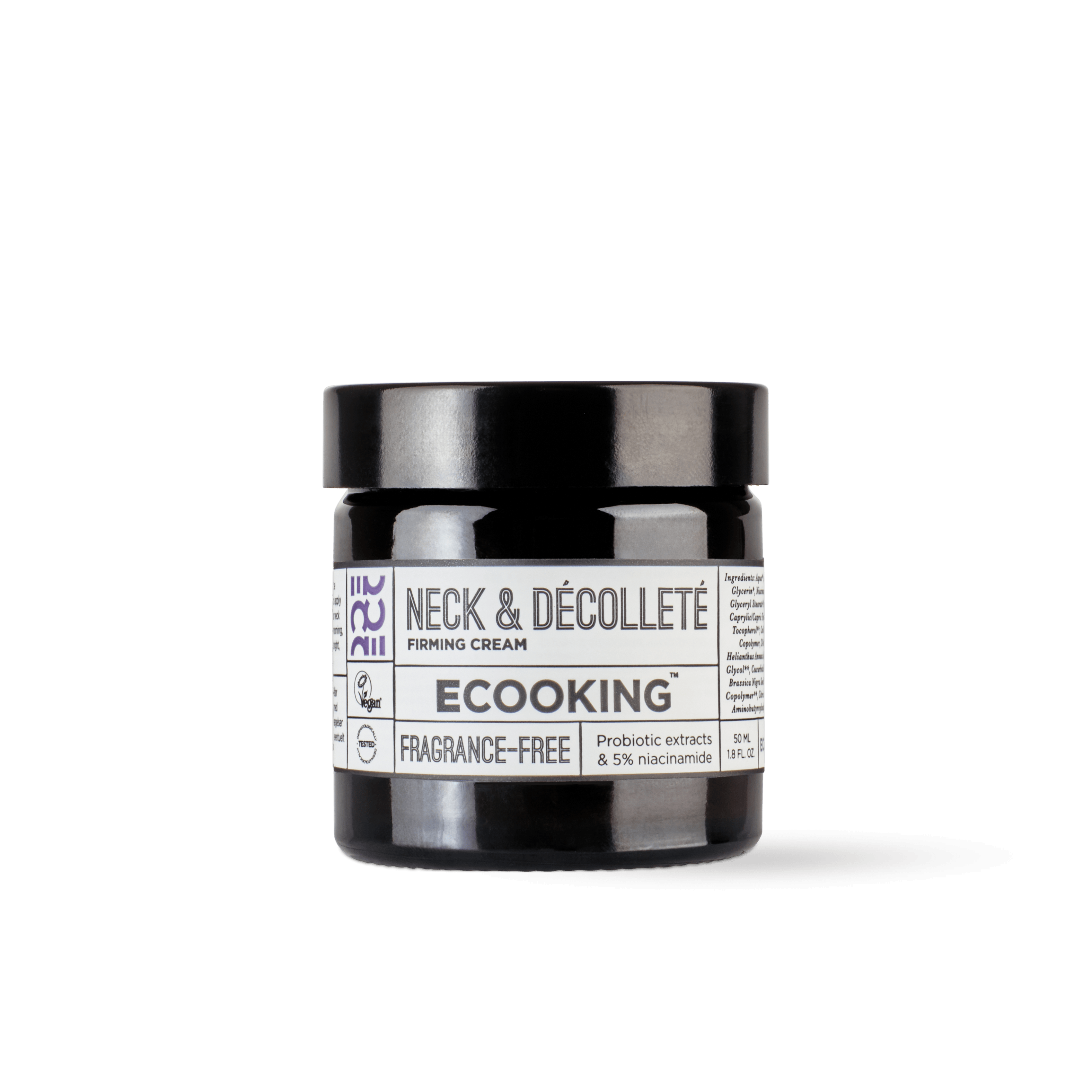 Neck & Decollete 50 ml — Løfter, udglatter, styrker og giver fastere hud på 28 dage. Rig på peptider, fermenter og indeholder 5 % niacinamid som giver huden dyb fugt samt en smuk og naturlig glød.