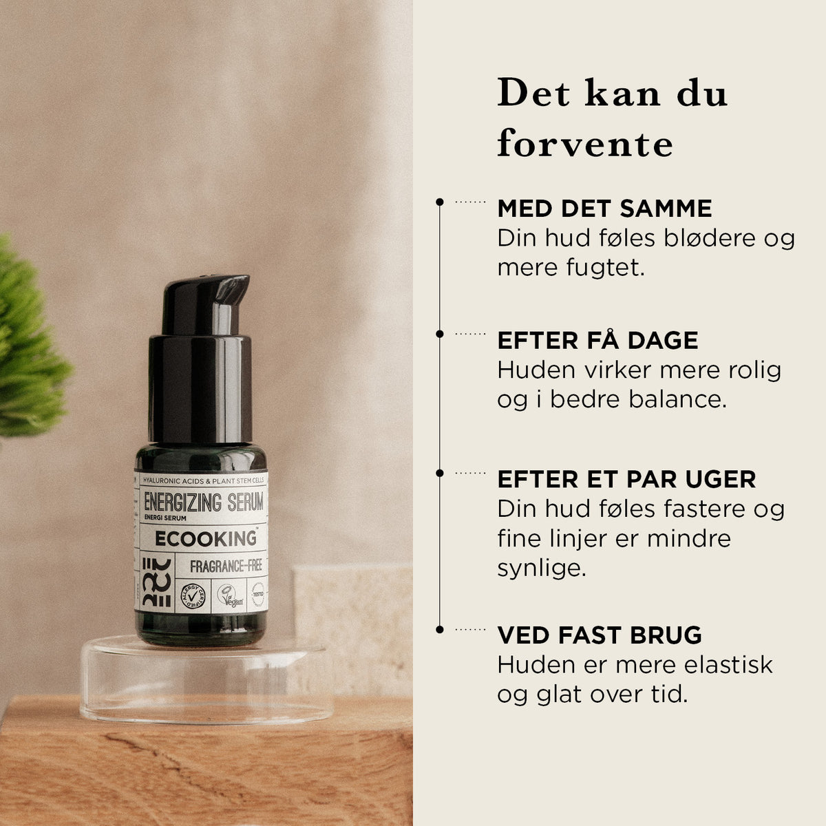 Energi Serum 30 ml — Vores Energi Serum 30 ml fugter huden med to slags hyaluronsyre, udglatter og fornyer huden og reducerer synligheden af fine linjer og rynker.