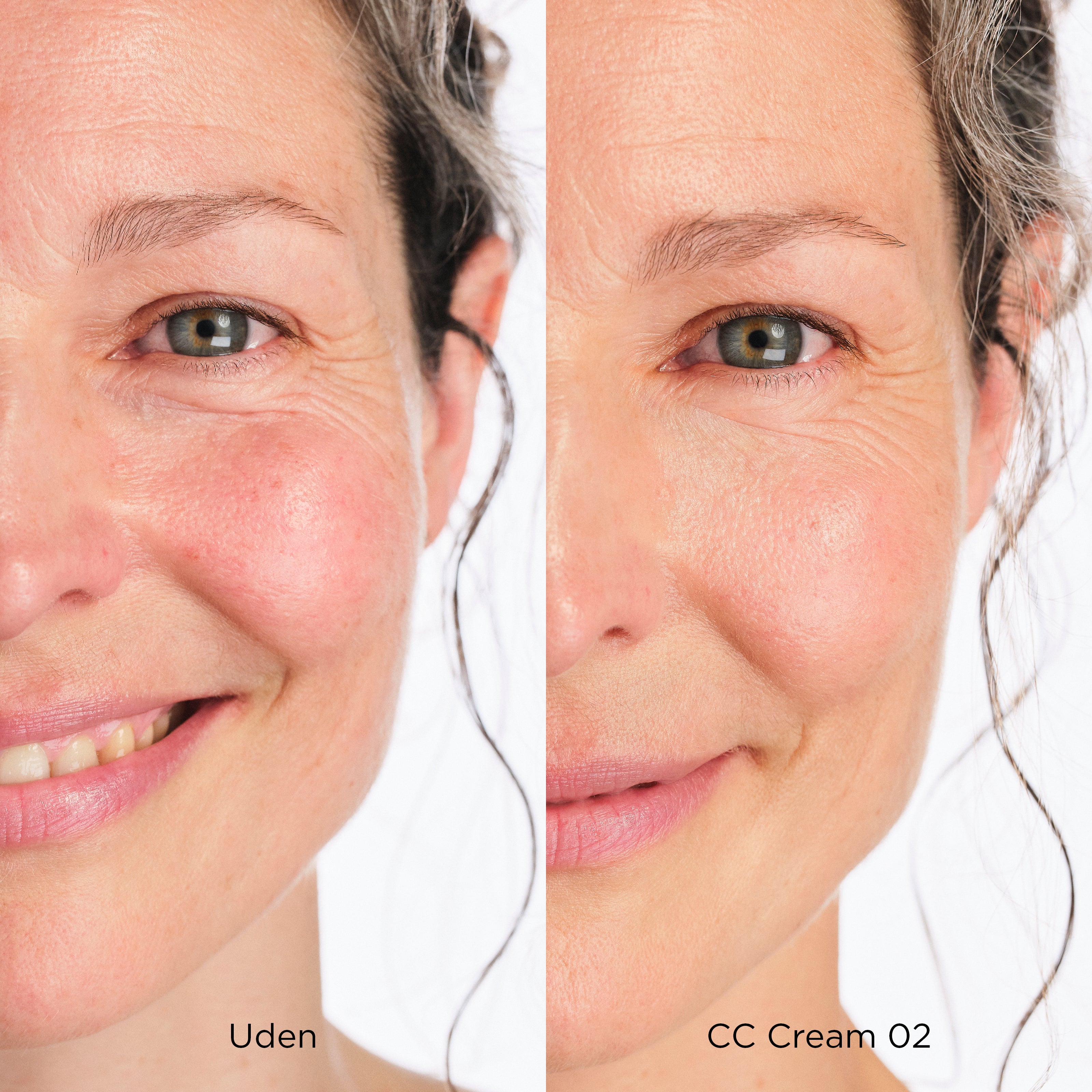 CC Cream fra Ecooking - before & after 