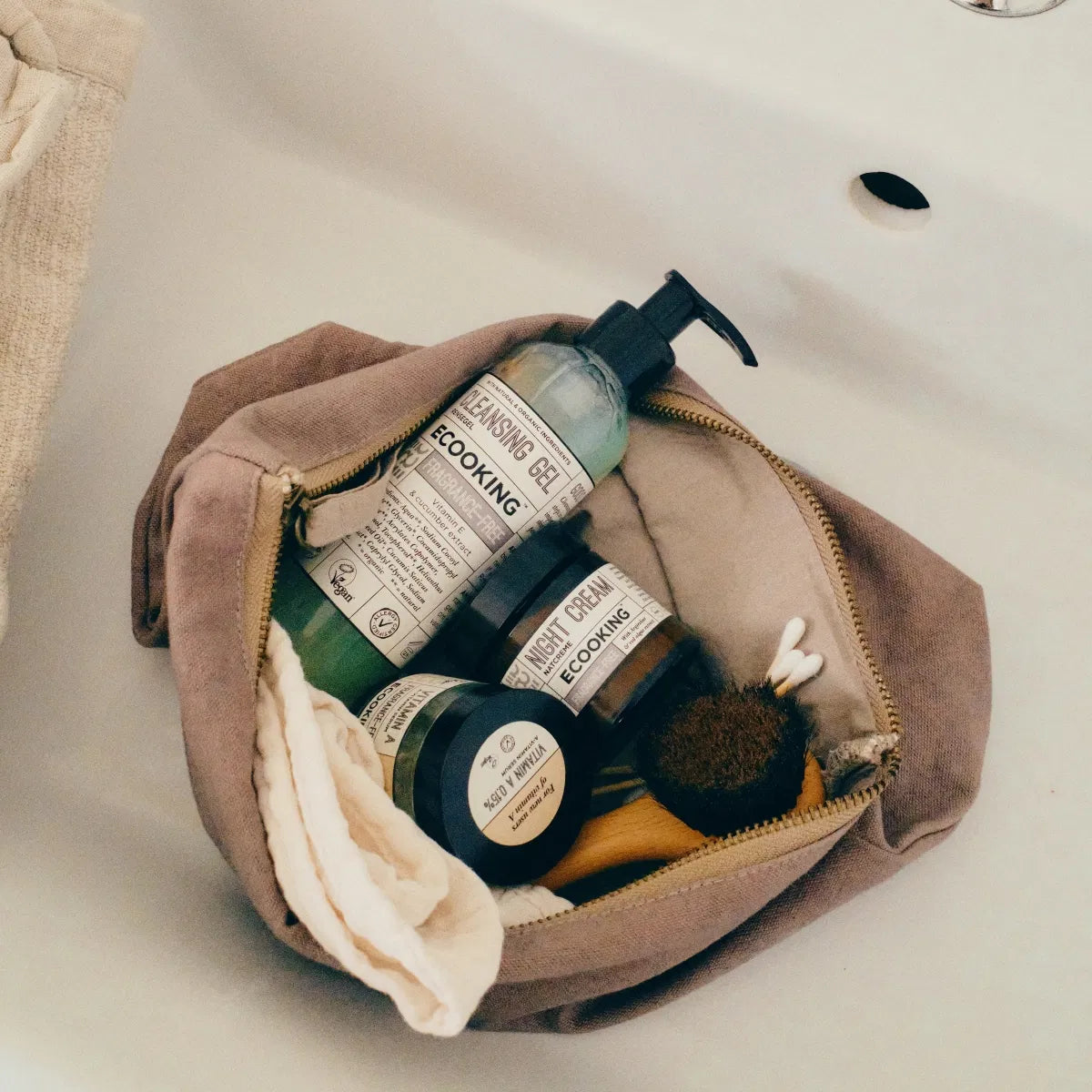 Bomulds toilettaske