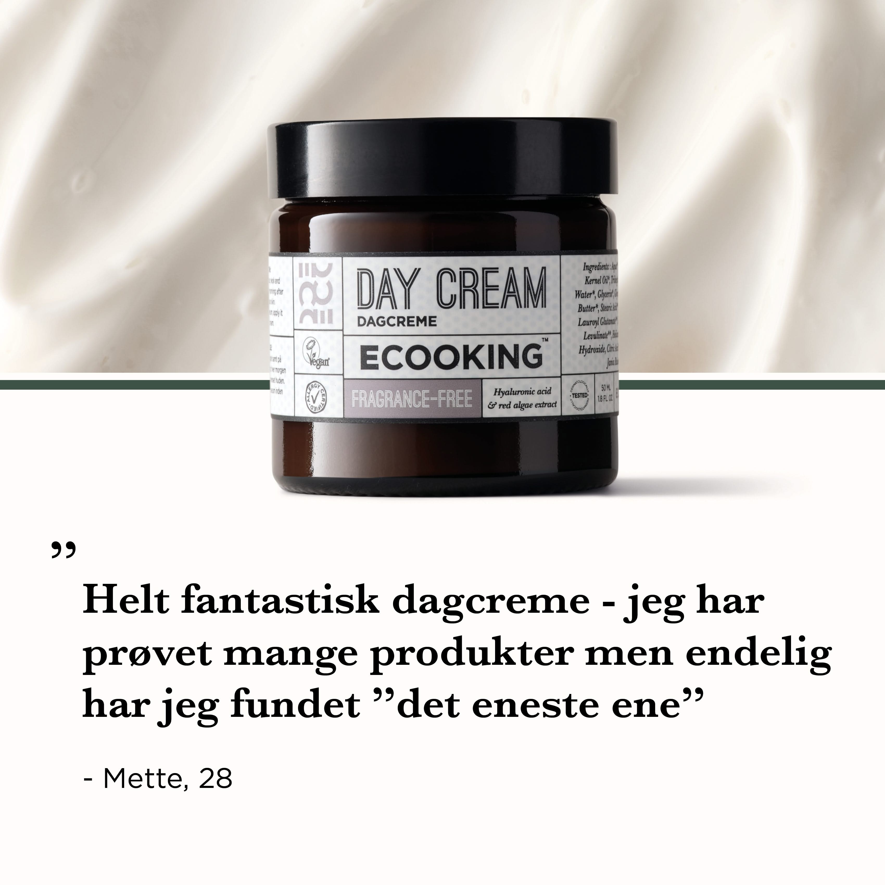 Dagcreme — Vores Dagcreme giver fugt- & kollagenboost, mindsker fine linjer og 99 % naturlig - med hyaluronsyre.