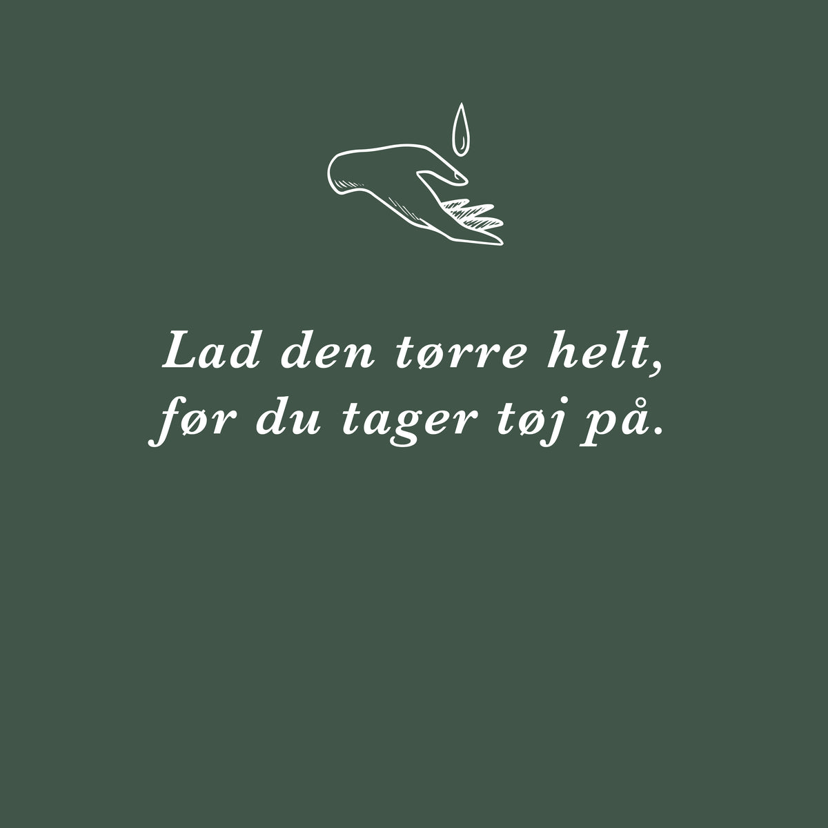 Lad den tørre helt, før du tager tøj på – Tina Søgaard, stifter af ECOOKING