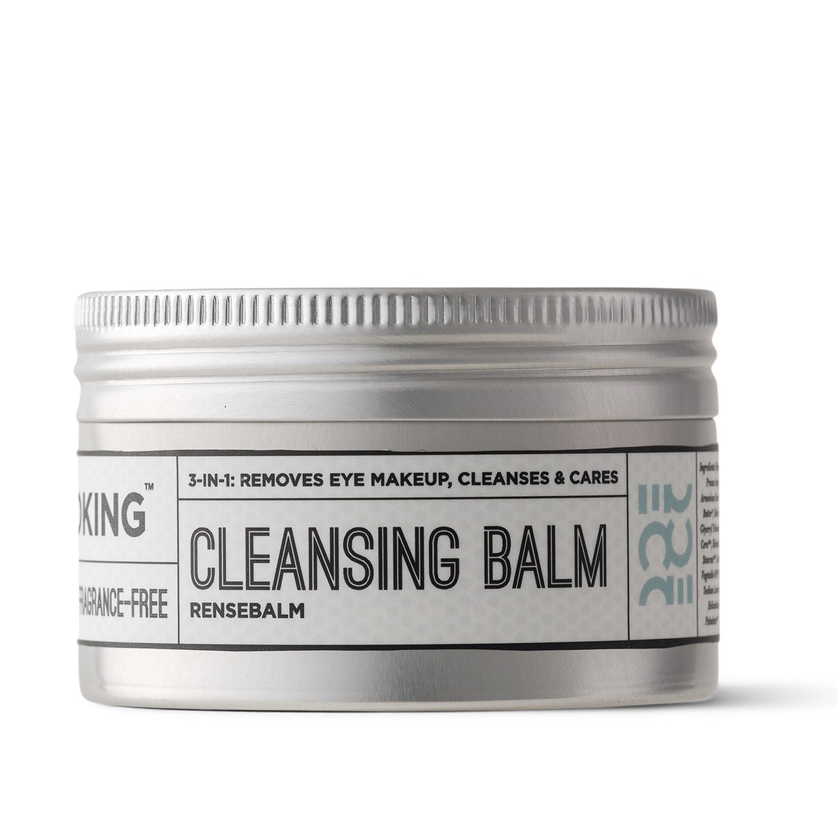 ECOOKING Rensebalm 80 g parfumefri i aluminiumsdåse – rensebalm der fjerner makeup og renser tør og sensitiv hud