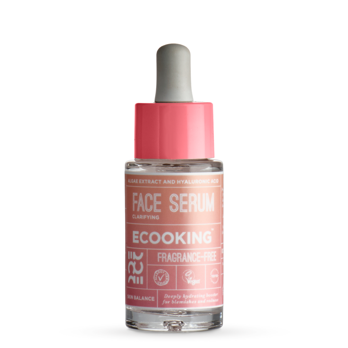 ECOOKING Skin Balance Ansigtsserum 30 ml – parfumefri ansigtsserum i flaske med pipette