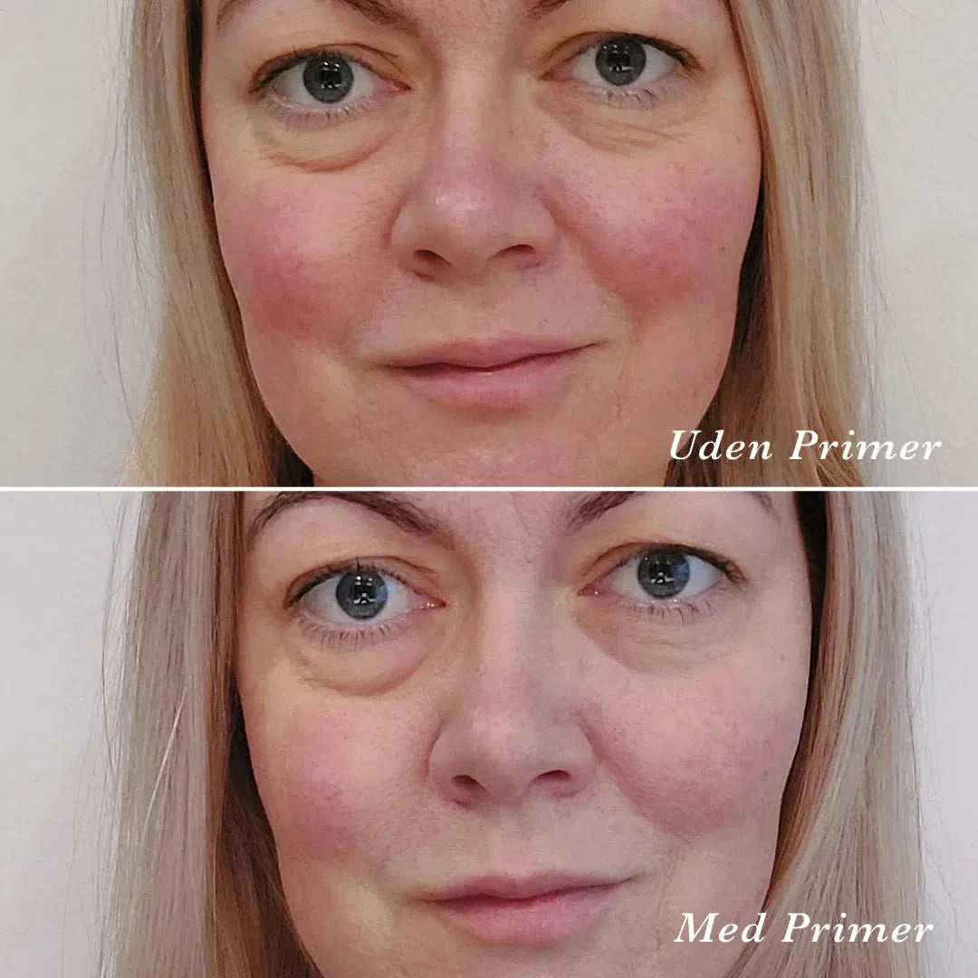 Primer — Vores Primer giver gør huden jævn til makeup, fugter, plejer og giver glød og passer til alle.